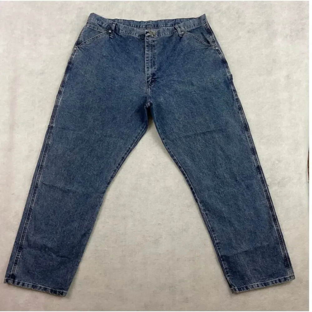 Wrangler Jeans Bundle Mens 42x32 Carpenter Relaxed Fit Workwear Denim Lot 2